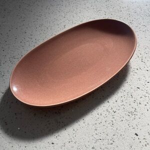 Rustic Oval Ceramic Plate